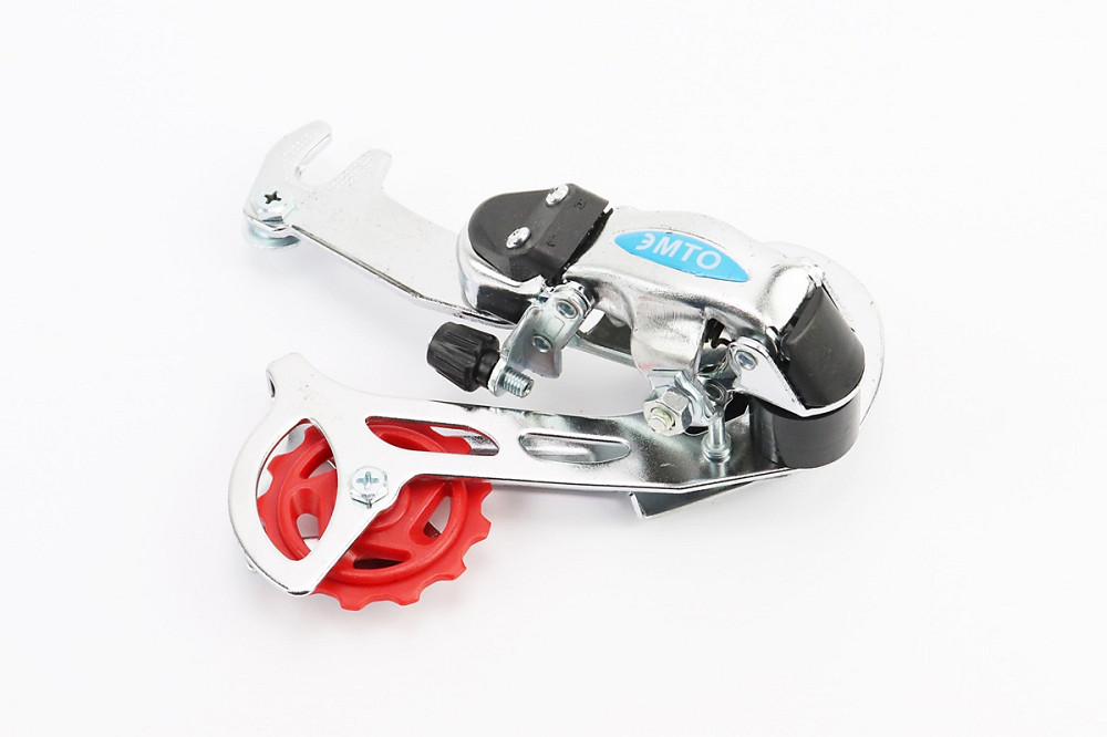 Перемикач ланцюга задній 6/7зв. кріпл. гачок, хром Київ - фото 1