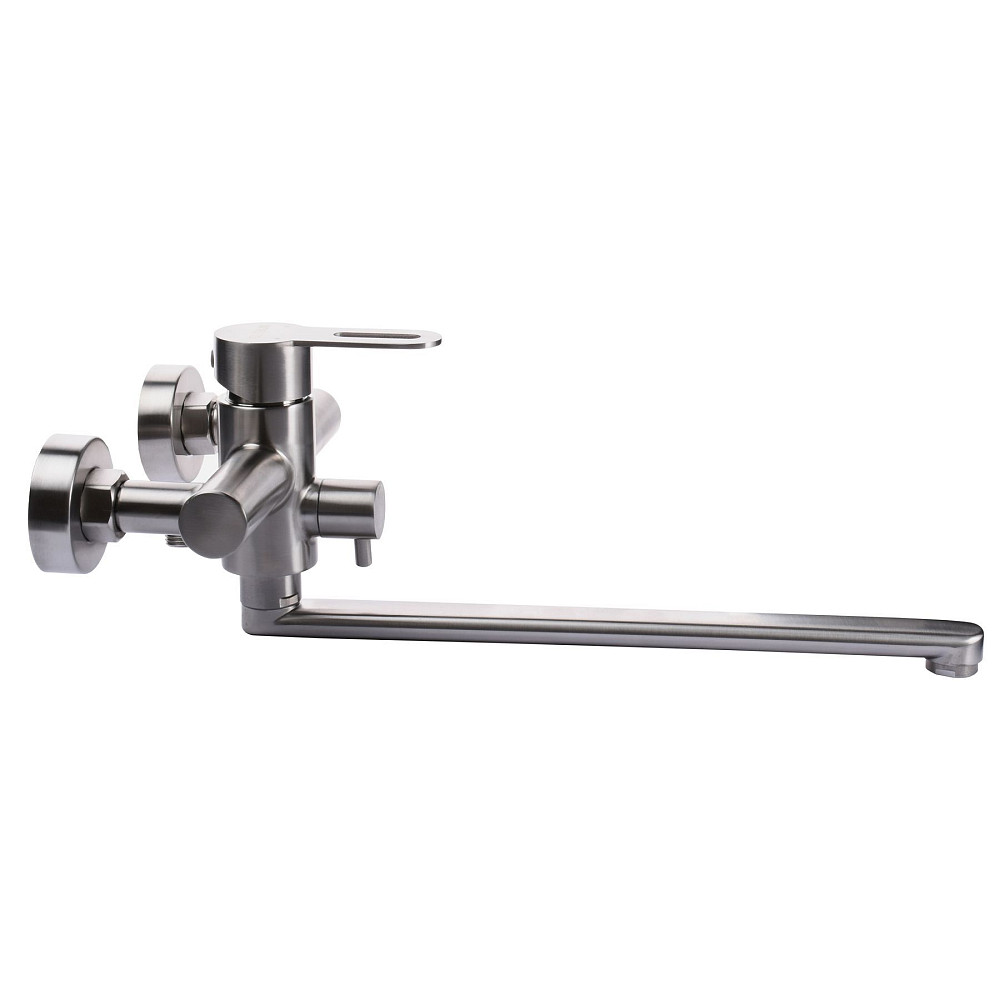 Змішувач для ванни Globus Lux RING SR-208 EURO, вилив 350мм,НЕРЖ._Комплект Луцк - изображение 2