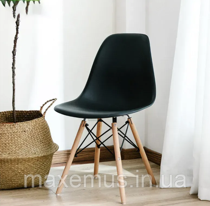 Кресло кухонное В 173 табурет кухонный на ножках в гостинную стул со спинкой на кухню черный Мостиска - изображение 18