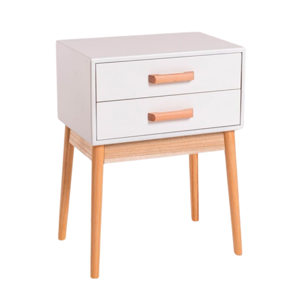 Тумба приліжкова Chomik AVESTA на два ящики у скандинавському стилі Київ - фото 1