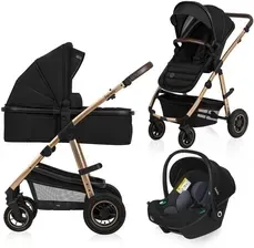 Детская коляска Lionelo Amber Black Onyx Głęboko Spacerowy + Fotelik Киев
