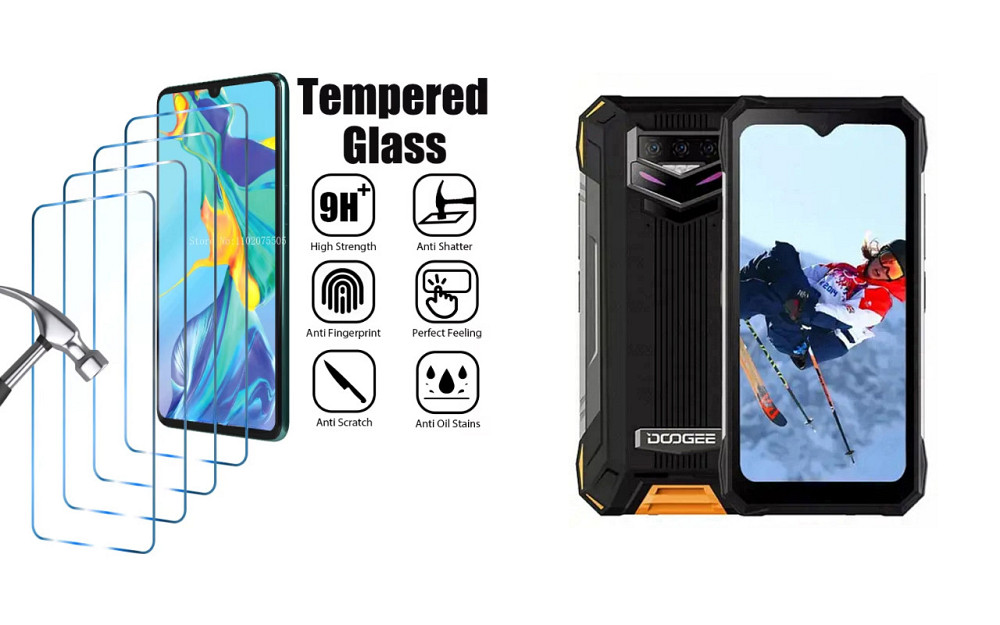Захисне скло ArmorGlass для Doogee S89, S89 Pro – стійке до подряпин та ударів Київ - фото 1