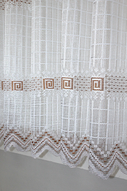 Тюль VR-Textil 1231т Juli Сітка Білий з коричневим 300х150 см (40-159) Київ - фото 7
