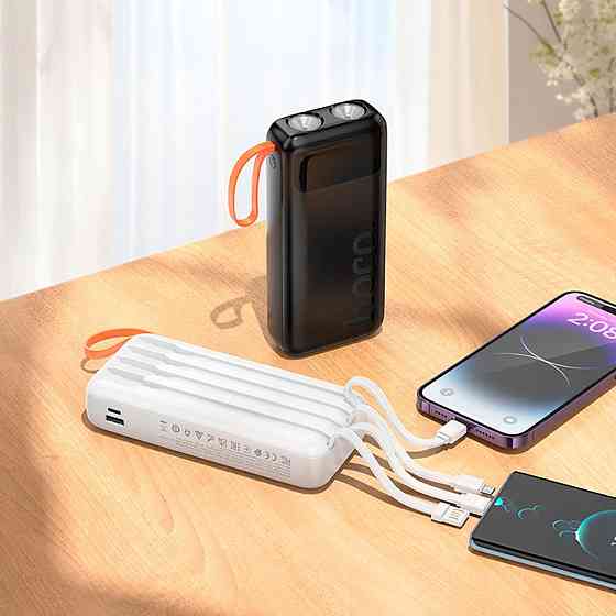 Зовнішній акумулятор Hoco J151A Spirit dual lighting four-cable power bank(20000mAh) Київ