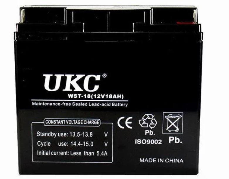 Акумулятор UKC Battery WST-18 12V 18A Вінниця - фото 2