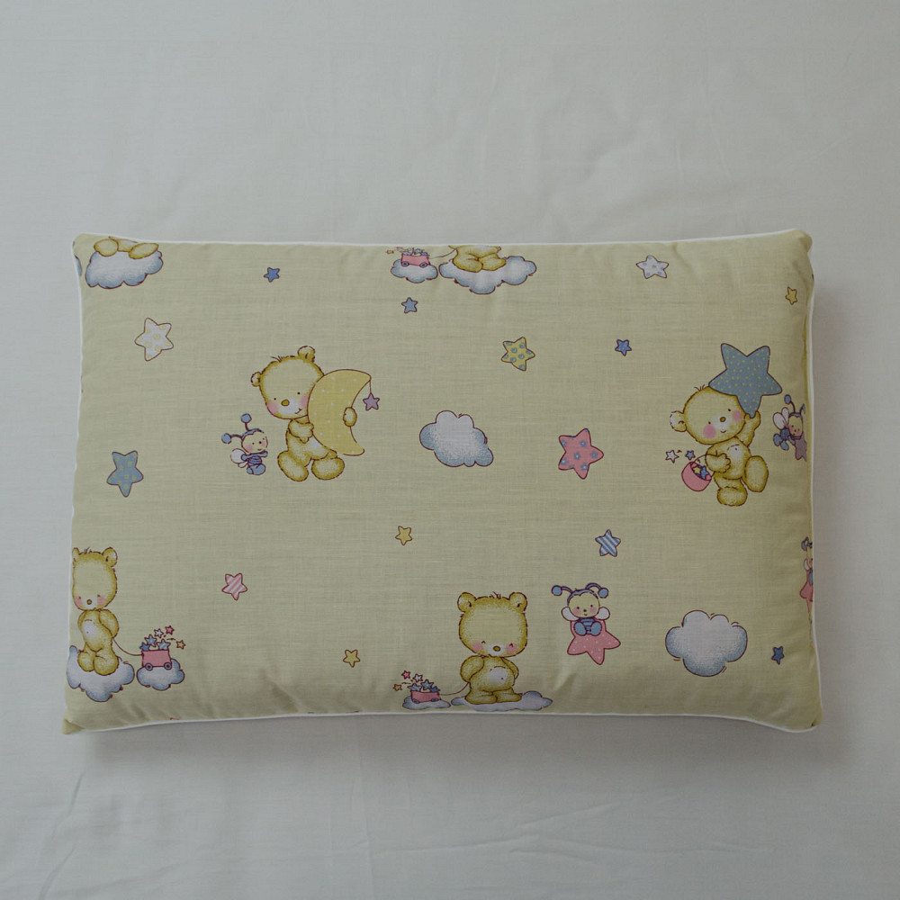 Подушка конопляна дитяча YouStar 40х60 см чохол 100% бавовна бязь (Жовтий) Суми - фото 2