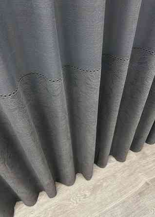 Тюль жакард, колекція "Greta" колір графітовий 1642т Київ