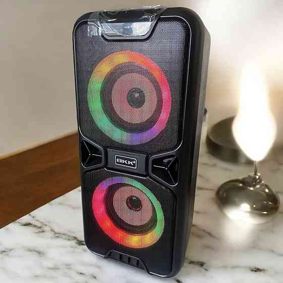 Колонка музыкальная портативная Bluetooth BKK B8 USB, Mini-Jack AUX 3.5 мм, MIC IN Одесса