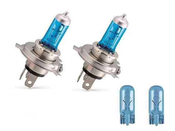 Комплект галогенових ламп PHILIPS H4 12342CVSP CrystalVision + W5W 4300K 60/55W 12V P43t (2 шт) Харків