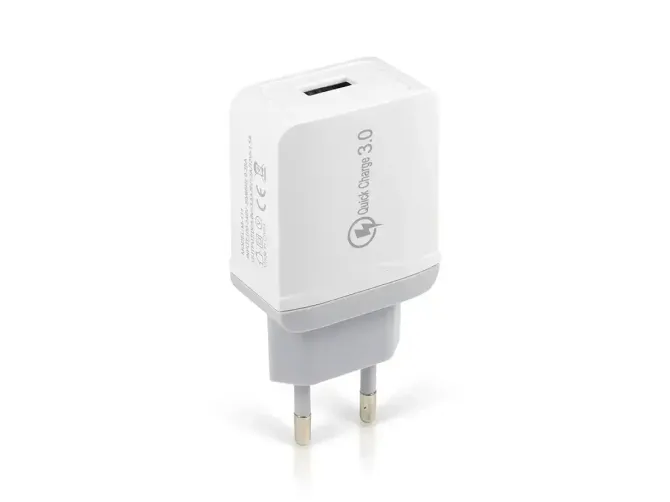 Зарядний пристрій 220В 3,5А QC3.0 USBx1 Швидке Заряджання M-111 Київ - фото 4