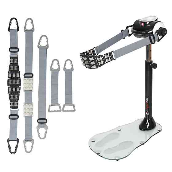 Вібраційний масажний пояс inSPORTline Rexabelt сірий Київ