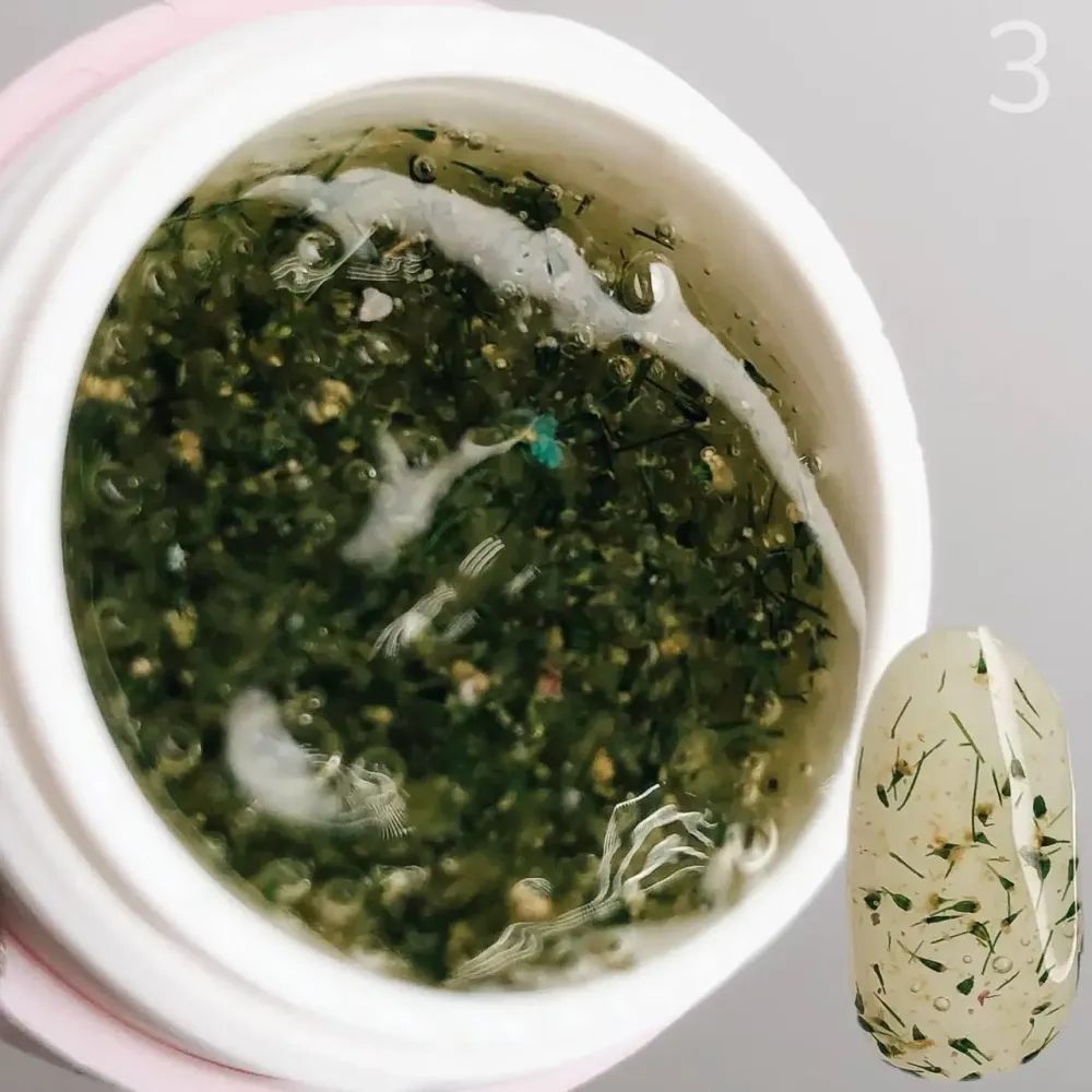 Гель з сухоцвітом Saga Professional Flower Fairy Gel № 03, 5 г Київ - фото 2