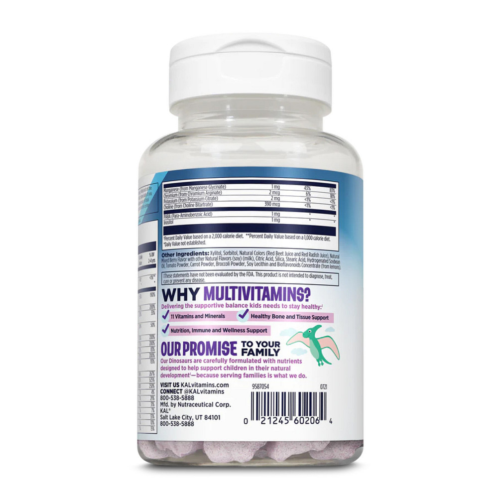 Детские витамины KAL MultiSaurus 60 chewable Ягоды Киев - изображение 3