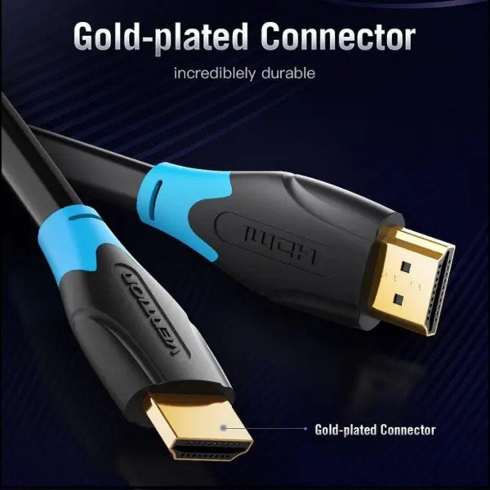 Відеоадаптер відео перехідник адаптер Vention HDMI-HDMI, 1 м, v2.0 AACBF Одеса - фото 8