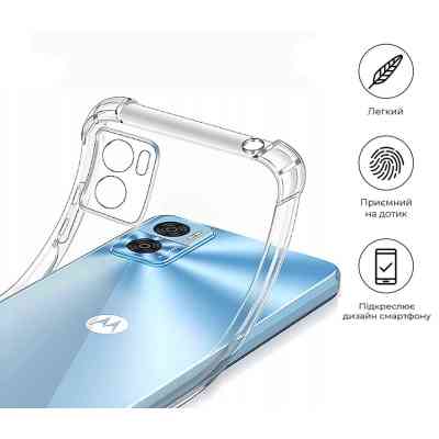 Чохол до мобільного телефона BeCover Anti-Shock Motorola Moto E22/E22i Clear (709321) Вінниця