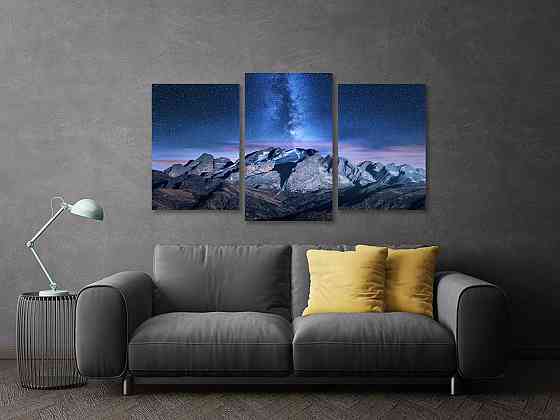 Модульная картина в гостиную / спальню  Зоряне сяйво Art-641_3 Киев