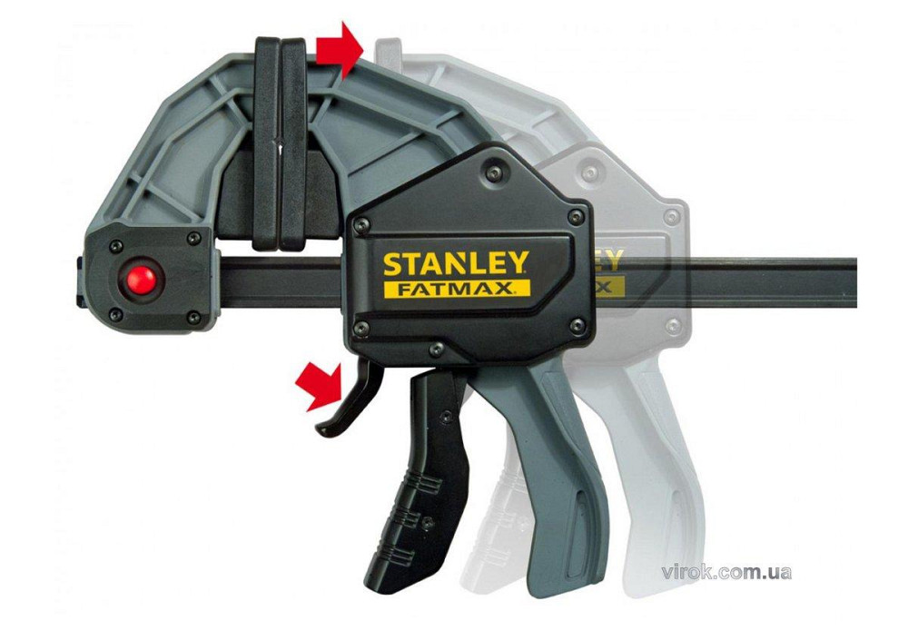 Струбцина самозатискна зі спусковим механізмом Stanley FatMax "XL"  l= 1250 мм, сила стиску- 270 кг Одеса - фото 1