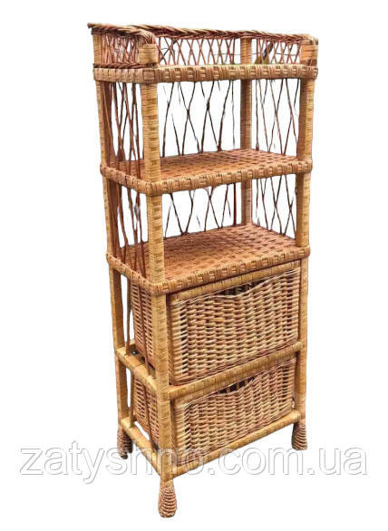 Комод плетеный с ящиками и полками из лозы Киев - изображение 1
