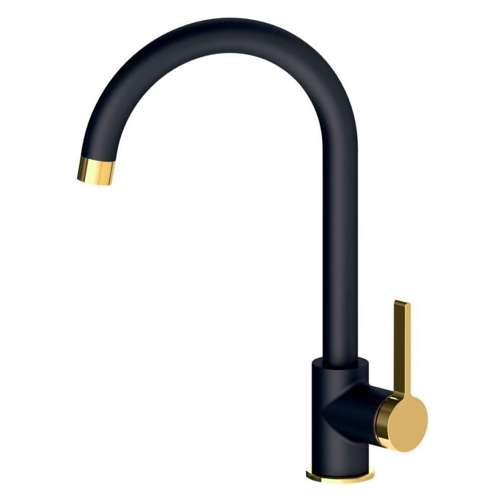 Змішувач для кухні VOLLE MORA de la noche+oro чорний/золото 1537.110126 Київ - фото 1