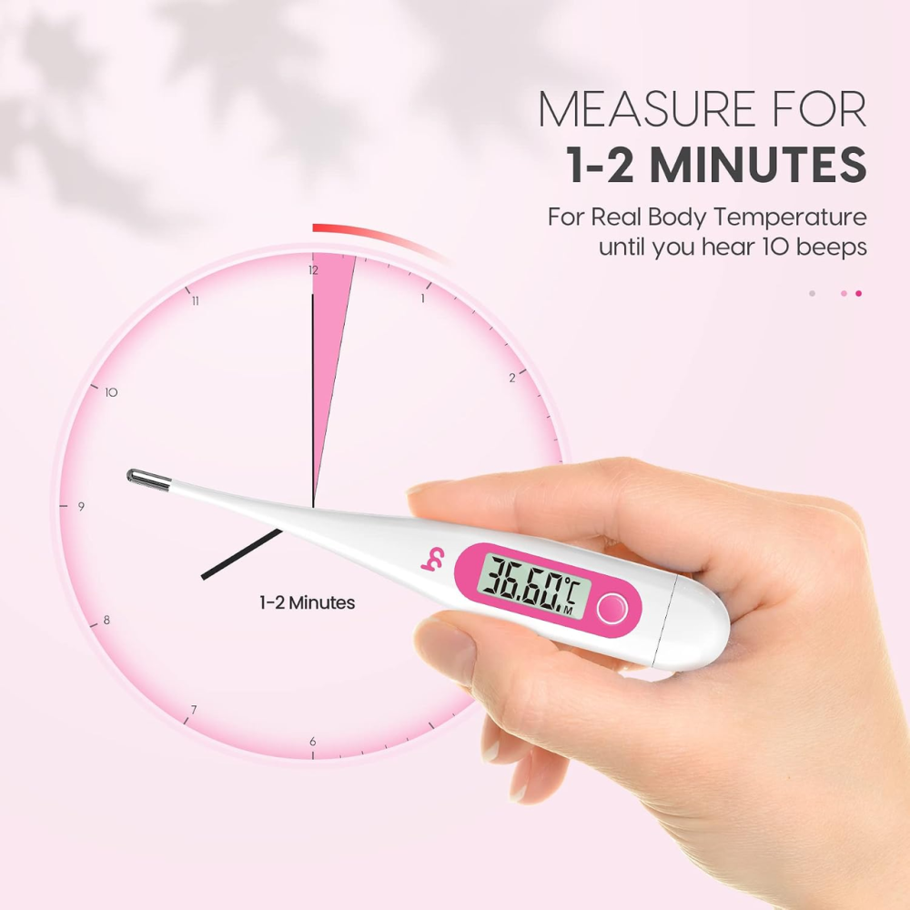 Базальный термометр Vinca Lite Femometer для мониторинга фертильности и овуляции, цифровой, без Bluetooth, розовый Киев - изображение 8