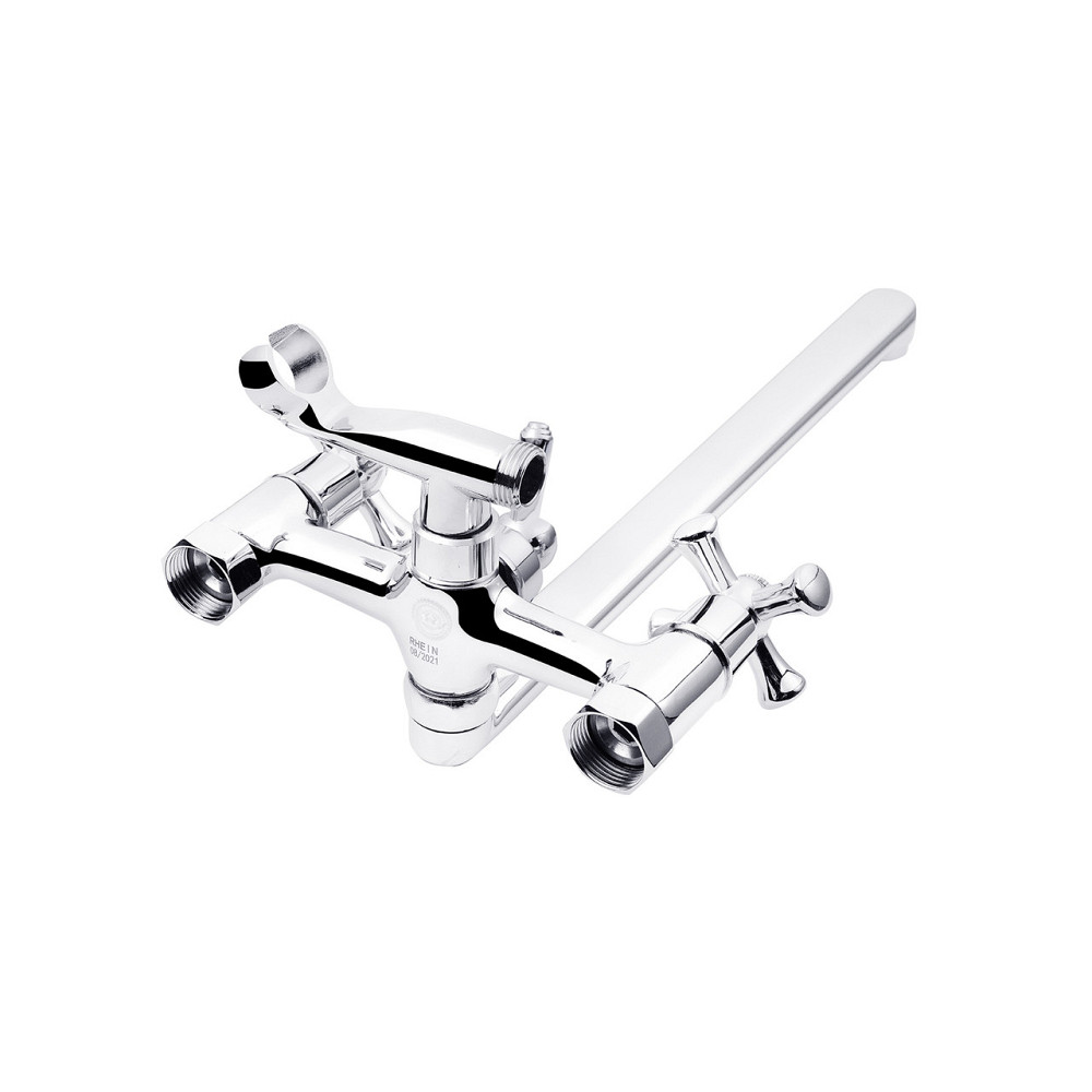 Змішувач для ванни Kroner KRM Rhein - C072 з душовим гарнітуром, хром Київ - фото 3