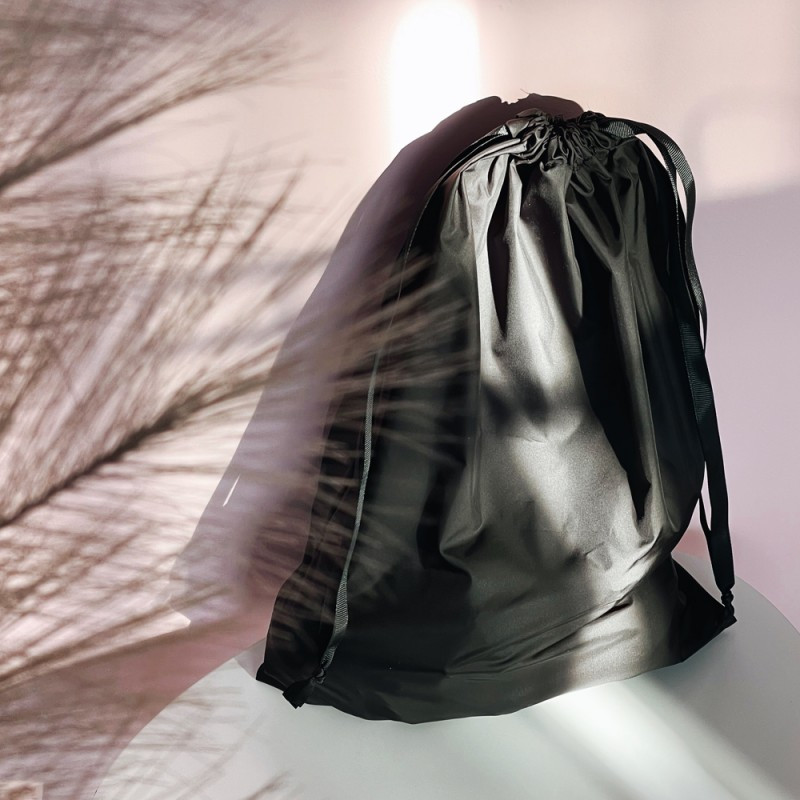 Багаторазовий мішечок для продуктів з нейлону L 30х40см (Чорний) Суми - фото 1