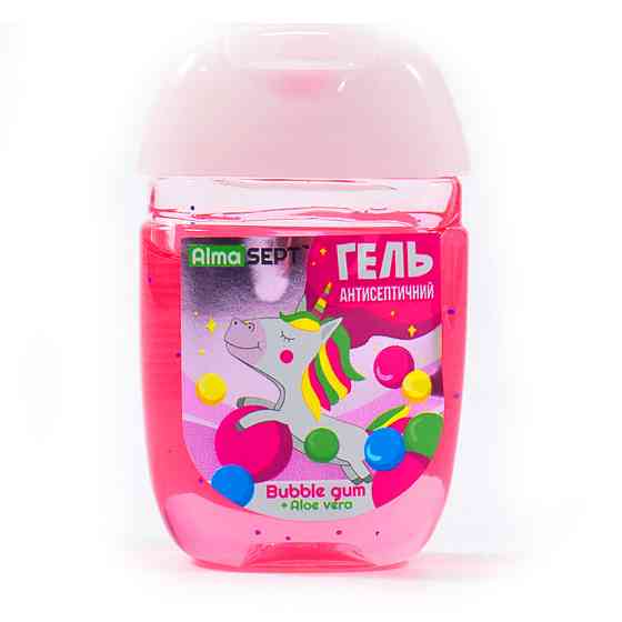 Антисептичний гель AlmaSept для рук Jungle Bubble gum Київ