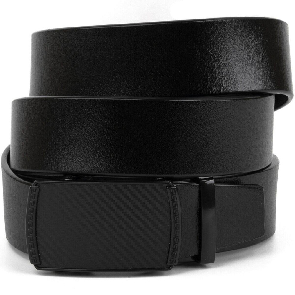 Ремень мужской c пряжкой мелкий ромб Vintage 20285 Черный Киев - изображение 1