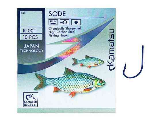 Гачок для мирної риби Sode №10 (10 шт/уп) K-001 ТМ Kamatsu Київ