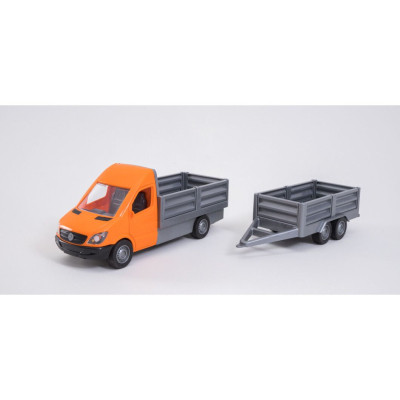 Спецтехніка Tigres Mercedes-Benz Sprinter бортовий з причіпом (помаранчевий) (39667) Вінниця - фото 3