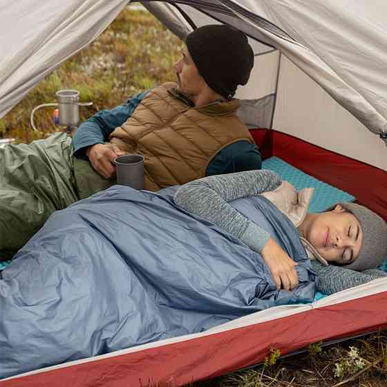 Спальник надлегкий Naturehike Ultralight LW180 NH21MSD09 лівий, (15°C), p-p XL, сіро-синій Київ