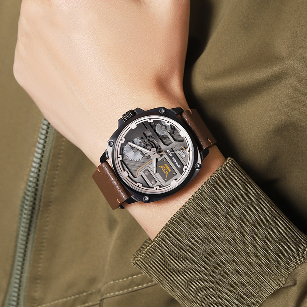 Skmei 2289BKBN Black-Brown SBR Киев - изображение 3