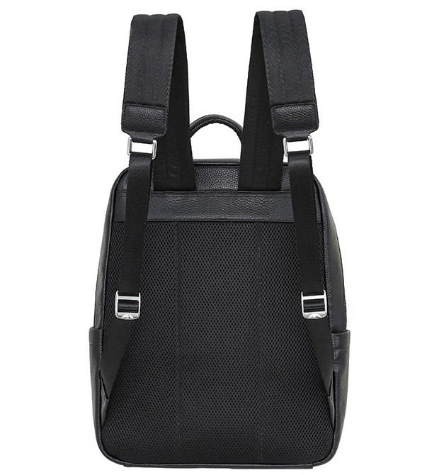 Чоловічий шкіряний рюкзак для поїздок та прогулянок 30х40х17, сумка на спину в офіс Tiding Bag 75362 чорна Київ - фото 7