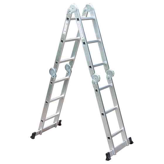 Драбина багатоцільова алюмінієва 4×3 щаблі 3.56м FLORA (5031314) Київ