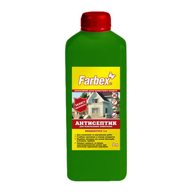Антисептик для мінеральних поверхонь, концентрат 1:4 ТМ "Farbex" -2л Харків - фото 1