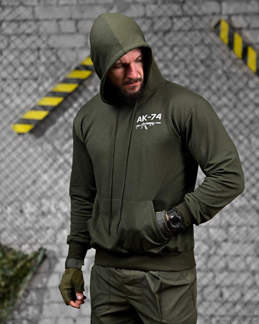 Тактическая худи MAKLIN   АК-74 олива ДЛ7064 Одесса - изображение 3