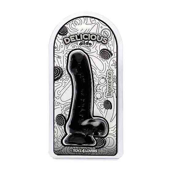 Фалоімітатор з ароматом лакриці - Toyz4lovers Delicious Dildo Liquorice, 18,5 см Sex Aura Київ