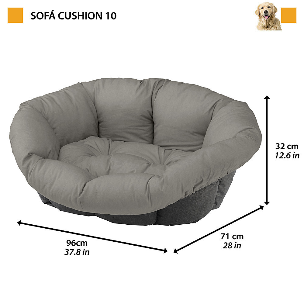 Подушка для лежачих для собак і котів Ferplast Sofa' Cushion Cities (Ферпласт Софа Кушин Сітіес) 96 х 71 х h 32 см - 10 Запоріжжя - фото 2