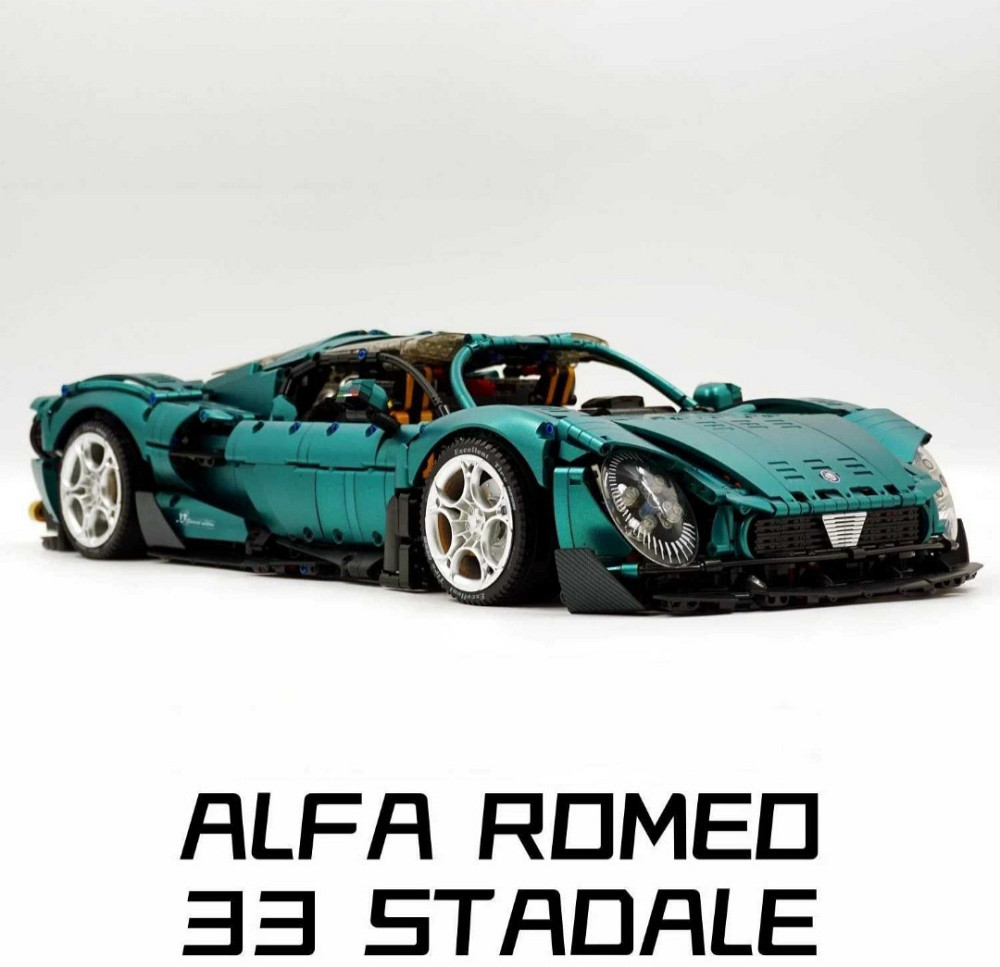Конструктор Alfa Romeo 33 Stradale 🏎️ Масштаб 1:8 | 4208 деталей| Коллекционный суперкар Киев - изображение 1