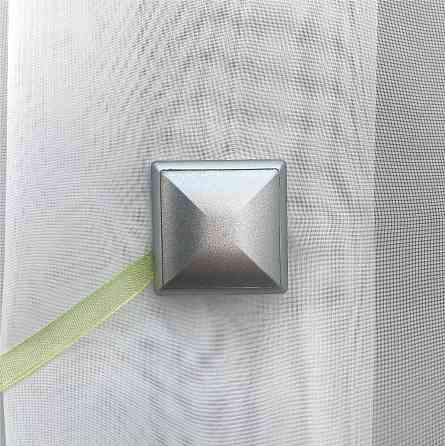 Магніти для штор і гардин Квадрат двосторонні набір 2 шт Оливковий з сірим (81-135) Київ