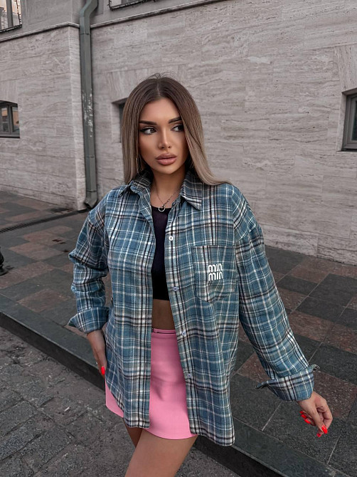 Жіноча сорочка в клітинку ( з накатом) Одеса - фото 2