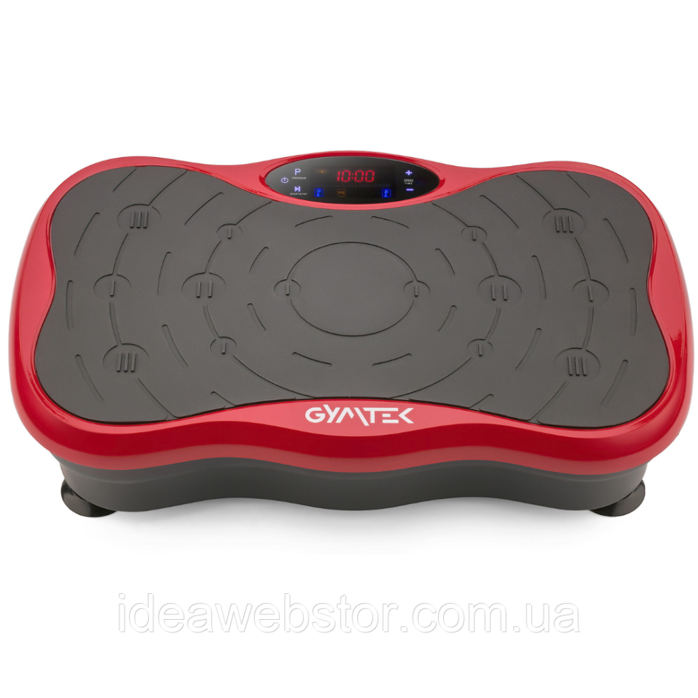 Віброплатформа Gymtek XP500 2D для дому з пультом керування й еспандерами вібротренажер для схуднення фітнесу масажу червона Київ - фото 14
