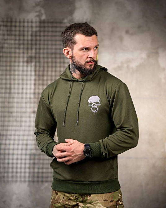 Мілітарі Худі Не для слабких oliva РП7397 Одеса - фото 3