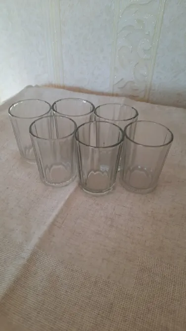 Стопка радянська гранена 100г та рюмка 50г зелена Харків - фото 1