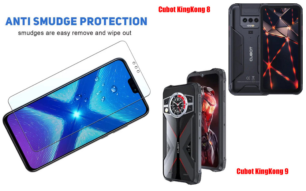 Защитное стекло NeoGlass для Cubot KingKong 8, KingKong 9 – ультрапрозрачное и устойчивое Киев - изображение 3