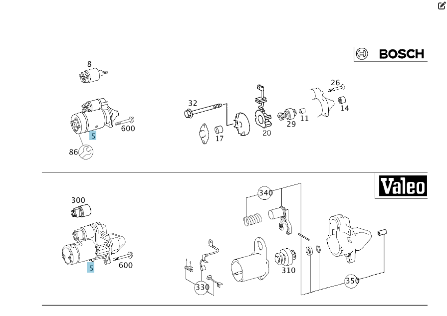 Mercedes-Benz  A0041518101 Стартер V-class W638 Sprinter W901 Sprinter W902 Sprinter W903 Sprinter W904 E-class W210 SLK R170 CLK Coupe C208 CLK Cabri Одеса - фото 2