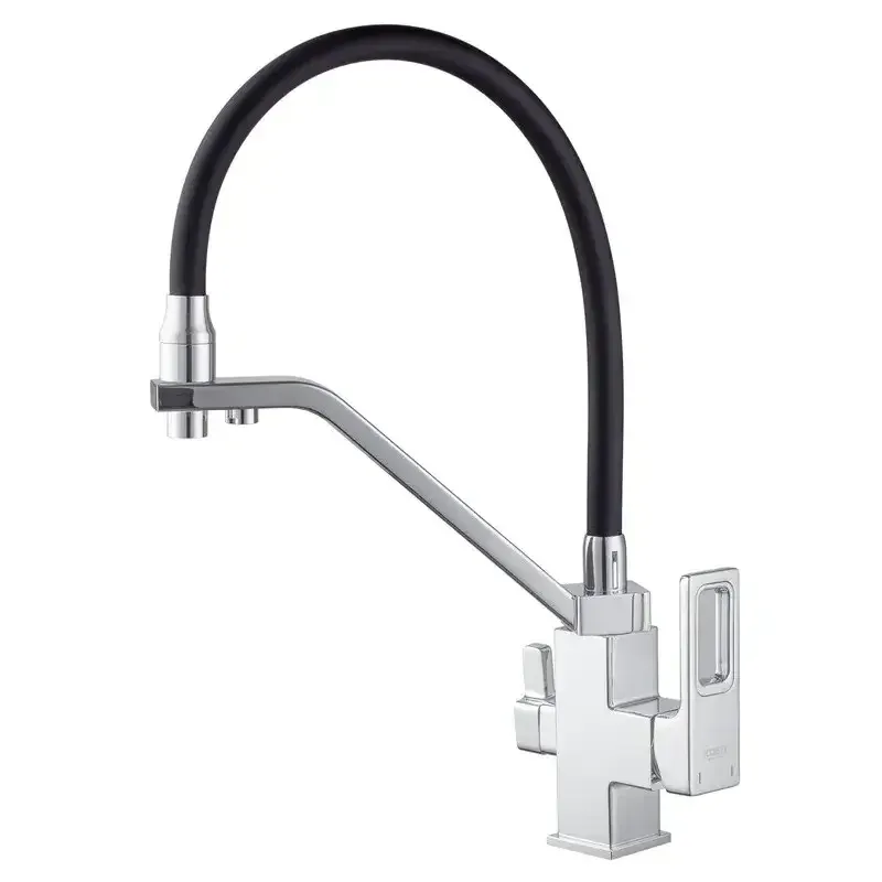 Змішувач для кухні Koer KB-72009-01 з виходом для питної води латунь/хром (KR5006) Чернівці - фото 1