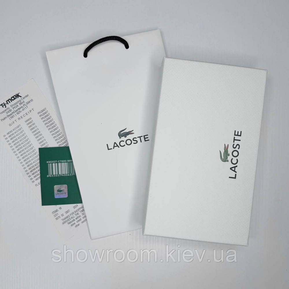 Мужской кошелек на молнии Lacoste (1715) Киев - изображение 2