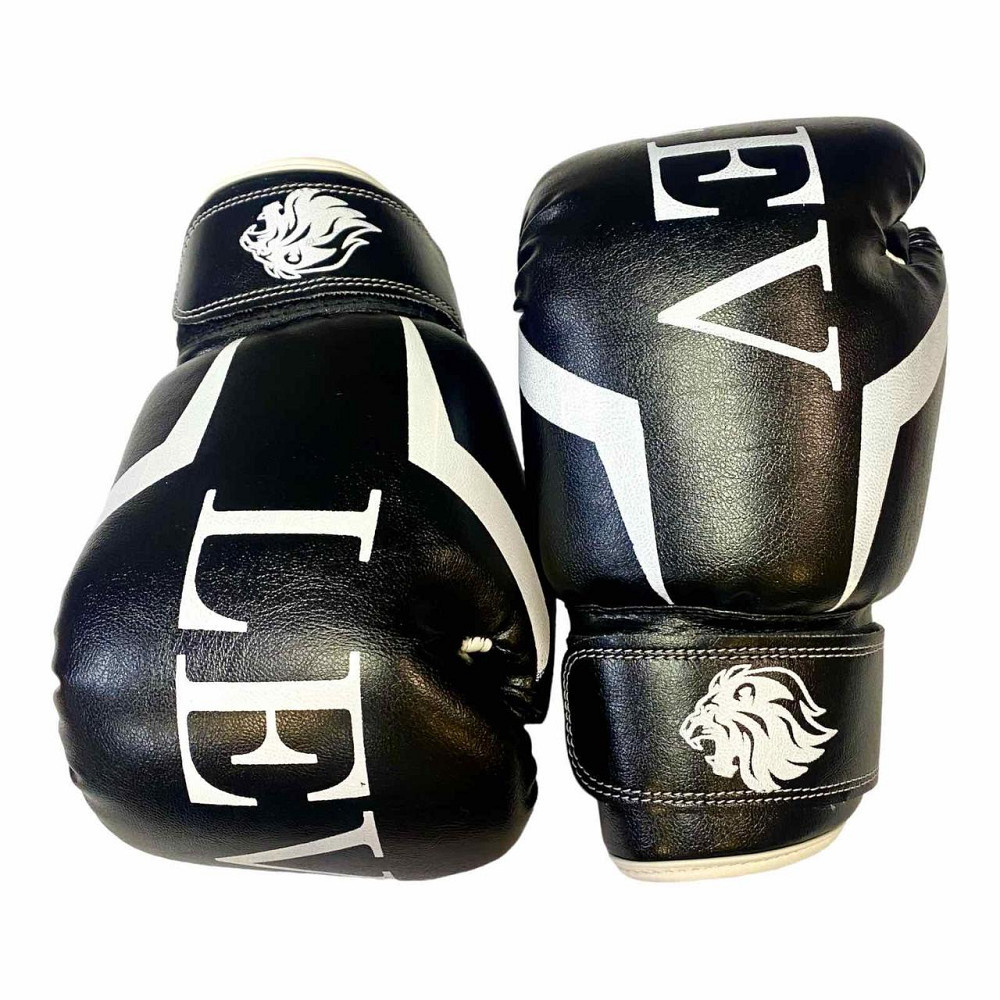 Перчатки боксерские LEV-SPORT кож\зам 10 oz Вишнёвое - изображение 2