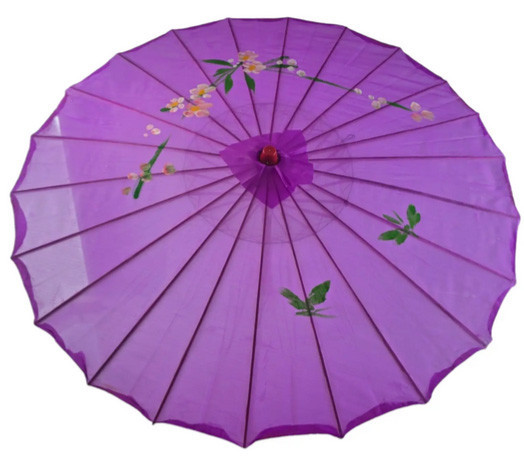 Парасолька бамбук і шовк китайський фіолетовий Київ - фото 1